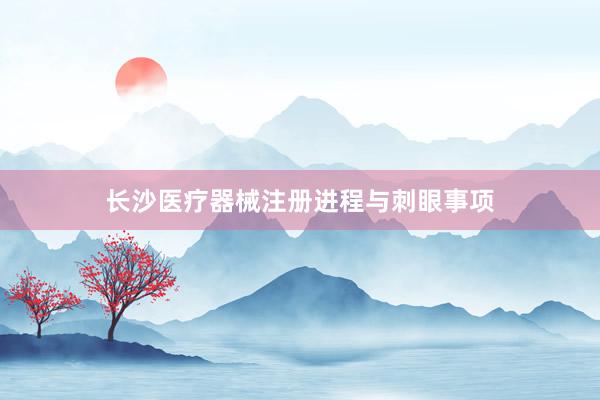 长沙医疗器械注册进程与刺眼事项